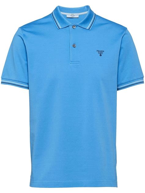 blue prada polo|prada t shirt sale.